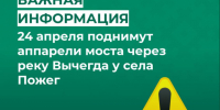Закрытие движения по наплавному мосту через реку Вычегда у села Пожег.. - Усть-Куломский район